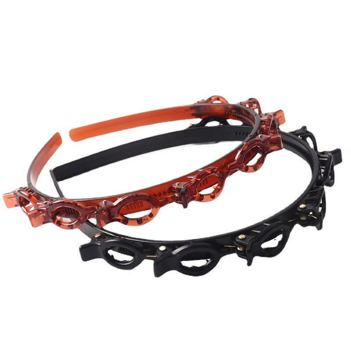 Hollow-out woven headband/bangs hair clip