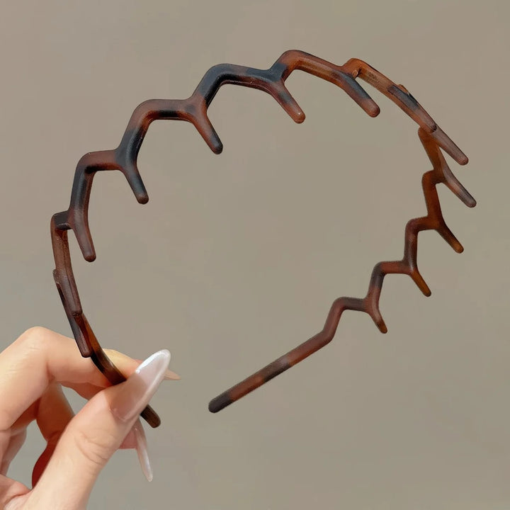 Hollow-out woven headband/bangs hair clip